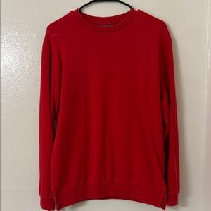 Lightly Used- ASOS Split hem Red Crewneck Sweatshirt (small defect) - Size M
